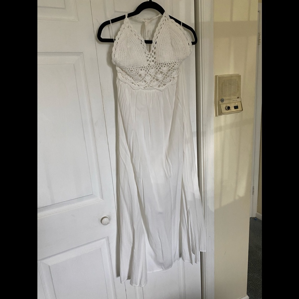 Crochet beach dress
